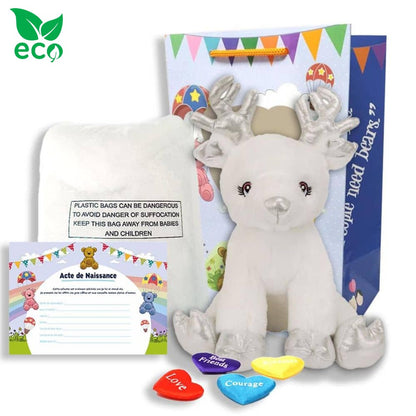 coffret pour créer sa peluche Renne des Neiges ECO - The Peluche Factory