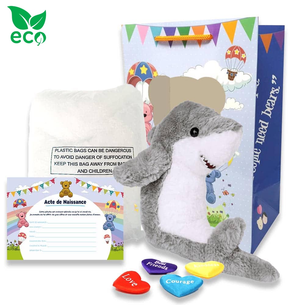 coffret pour créer sa peluche Requin ECO - The Peluche Factory