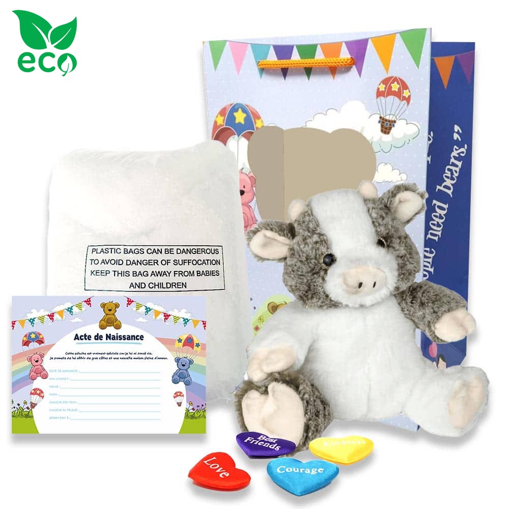 Coffret Peluche Vache ECO