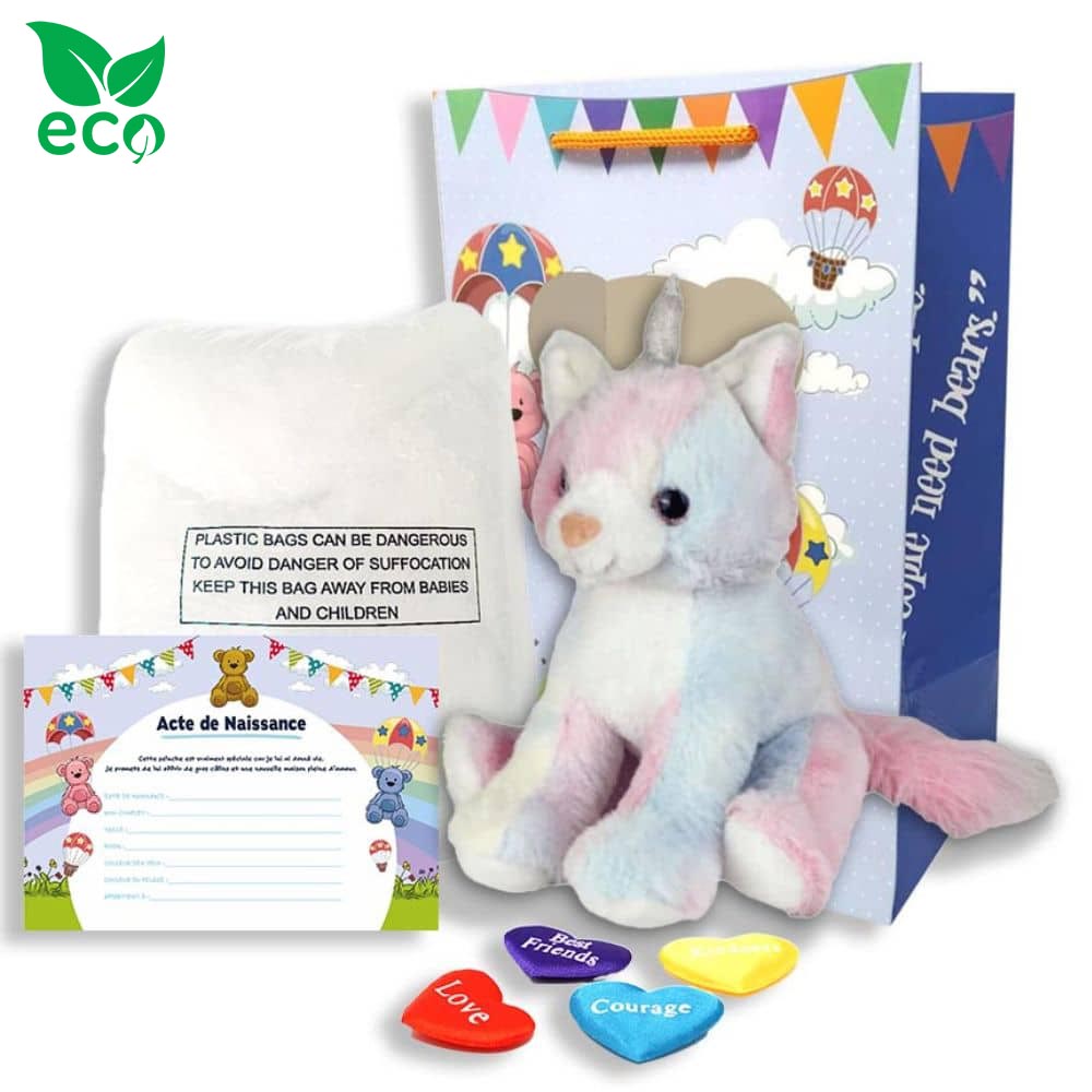 Coffret pour créer sa petite peluche Chat Mystique ECO 20cm