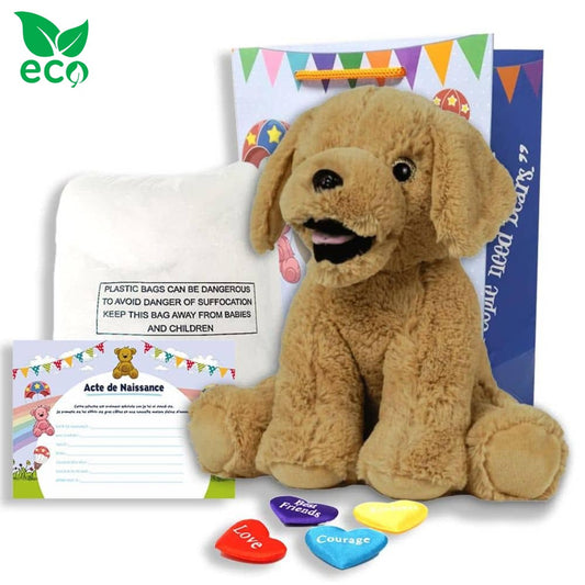 coffret pour créer sa peluche Chiot ECO - The Peluche Factory