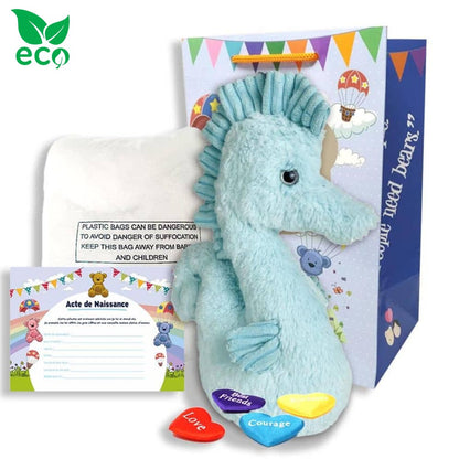 coffret pour créer sa peluche Hippocampe ECO - The Peluche Factory