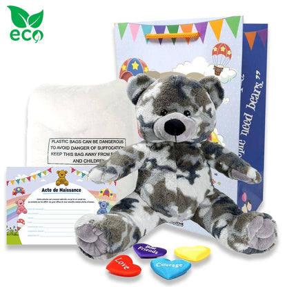 Coffret pour créer sa peluche Ours Militaire des Glaces ECO