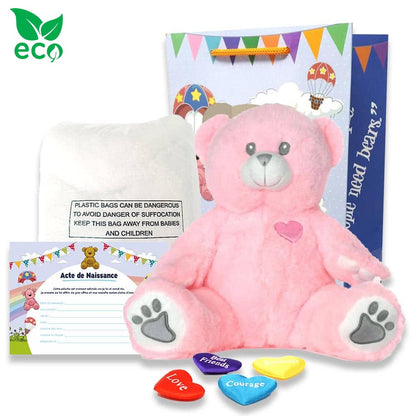Kit Peluche Complet Ourson Rose ECO