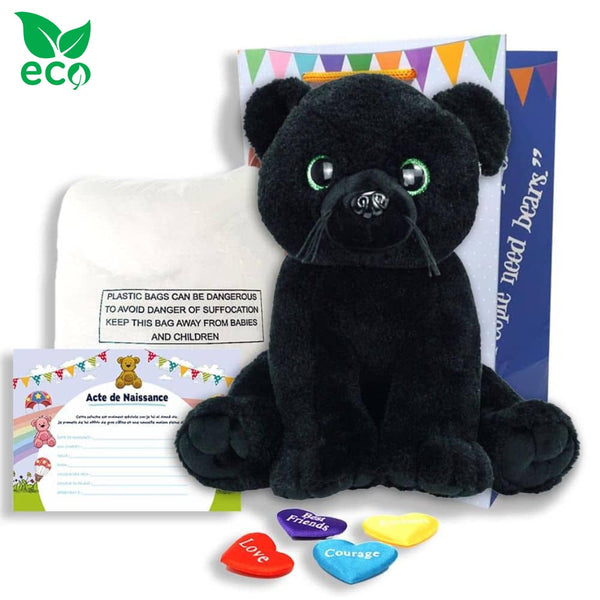 coffret pour créer sa peluche Panthère Noire ECO - The Peluche Factory