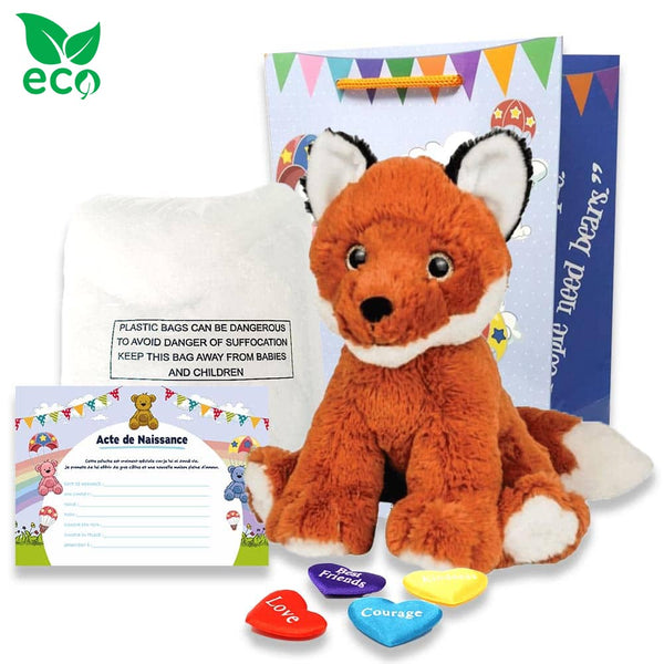 Coffret pour créer sa grande peluche Renard personnalisée ECO