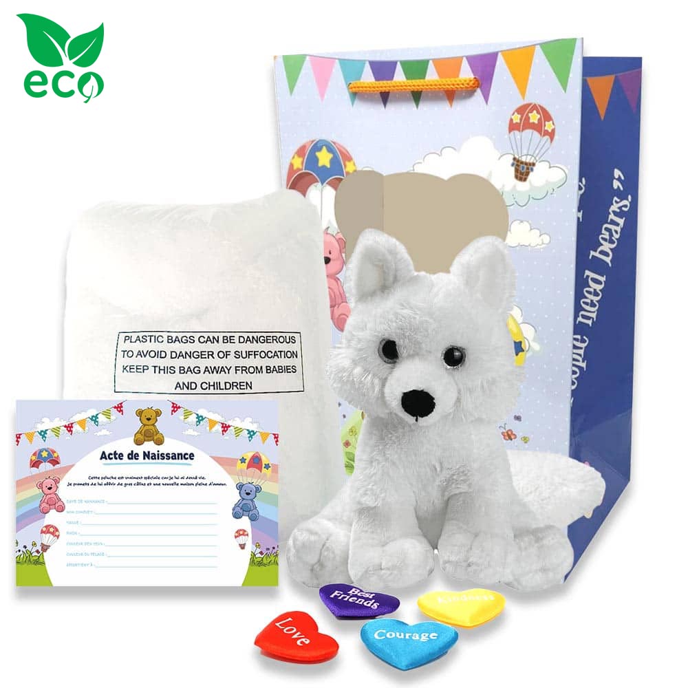 Kit Peluche Complet Renard des Glaces ECO