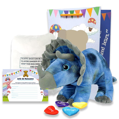 coffret pour créer sa peluche Tricératops - The Peluche Factory