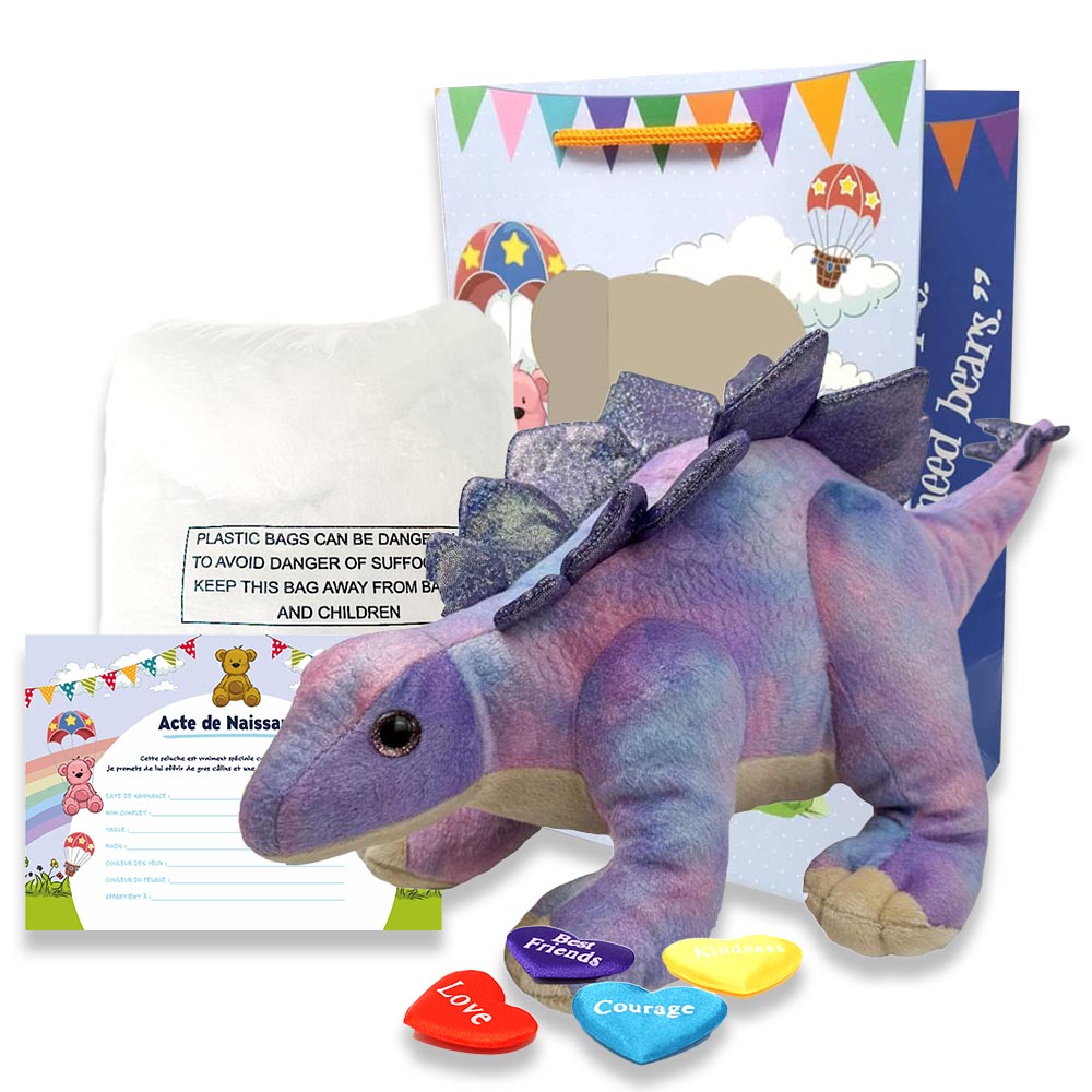 Peluche stégosaure à créer et personnalisée