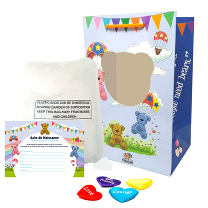 Contenu du coffret pour créer sa peluche