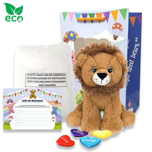 Coffret Peluche Lion ECO