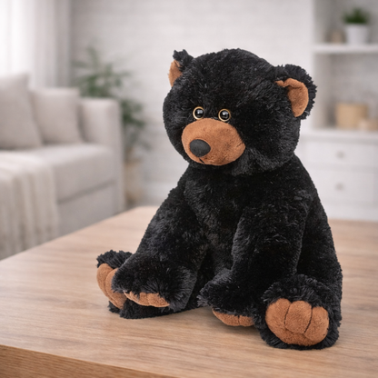 peluche ours noir brun personnalisée