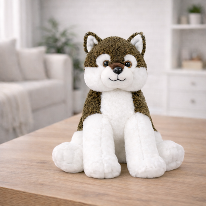 peluche loup personnalisée
