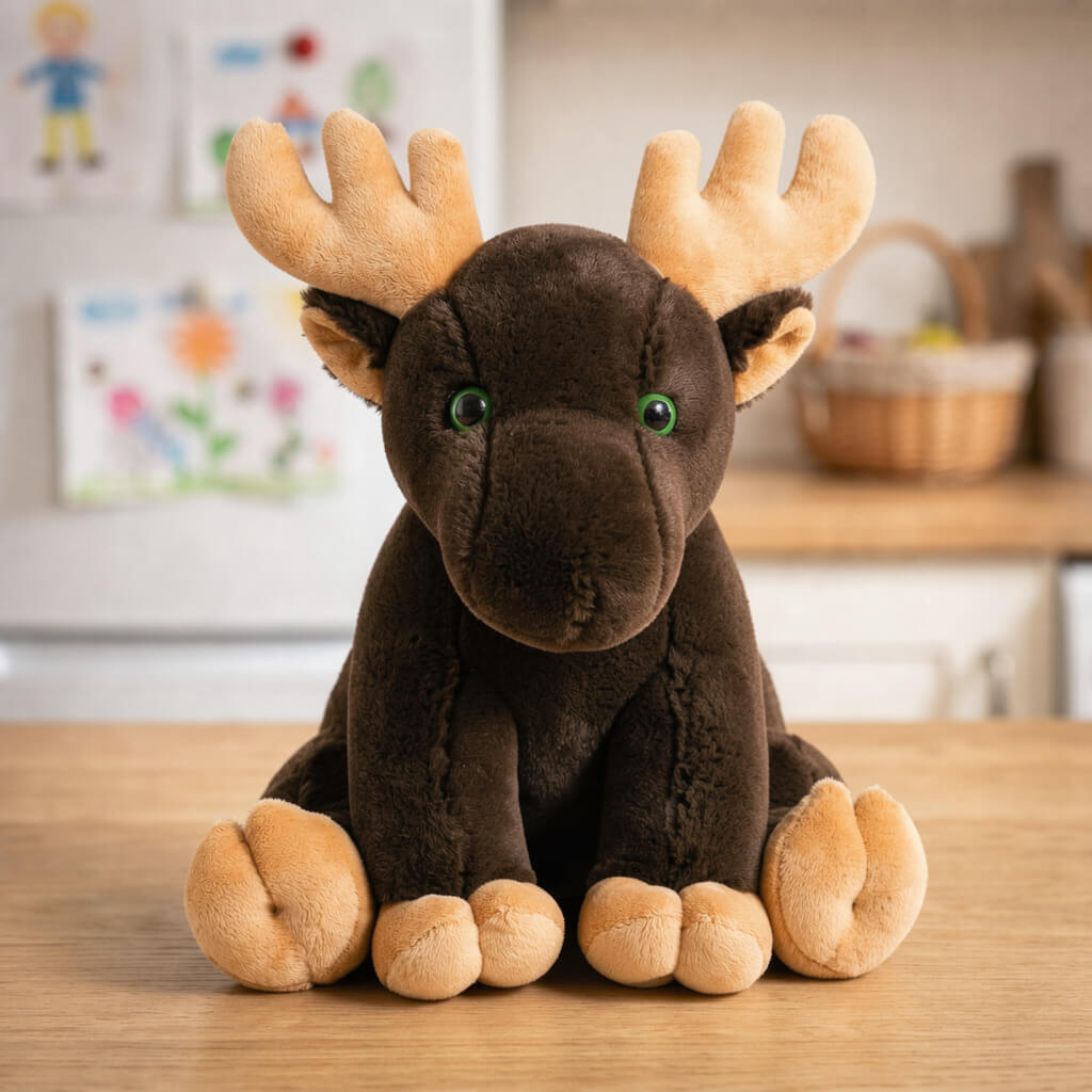 doudou élan peluche hiver