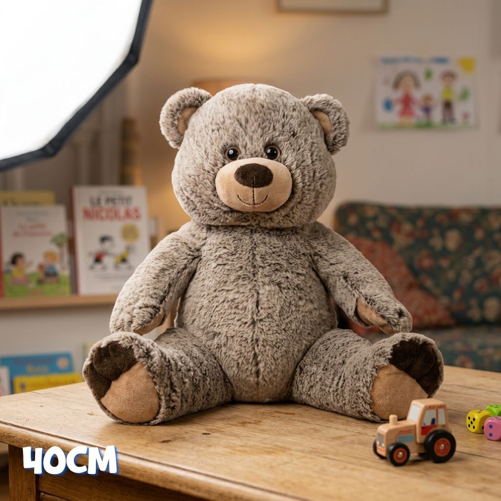 Peluche Ours Grizzly DIY éco-responsable  à personnaliser 40cm