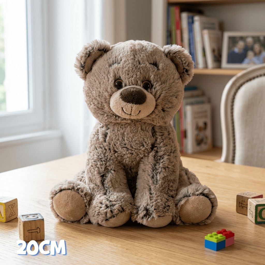 Peluche Ours Grizzly DIY éco-responsable  à personnaliser 20cm
