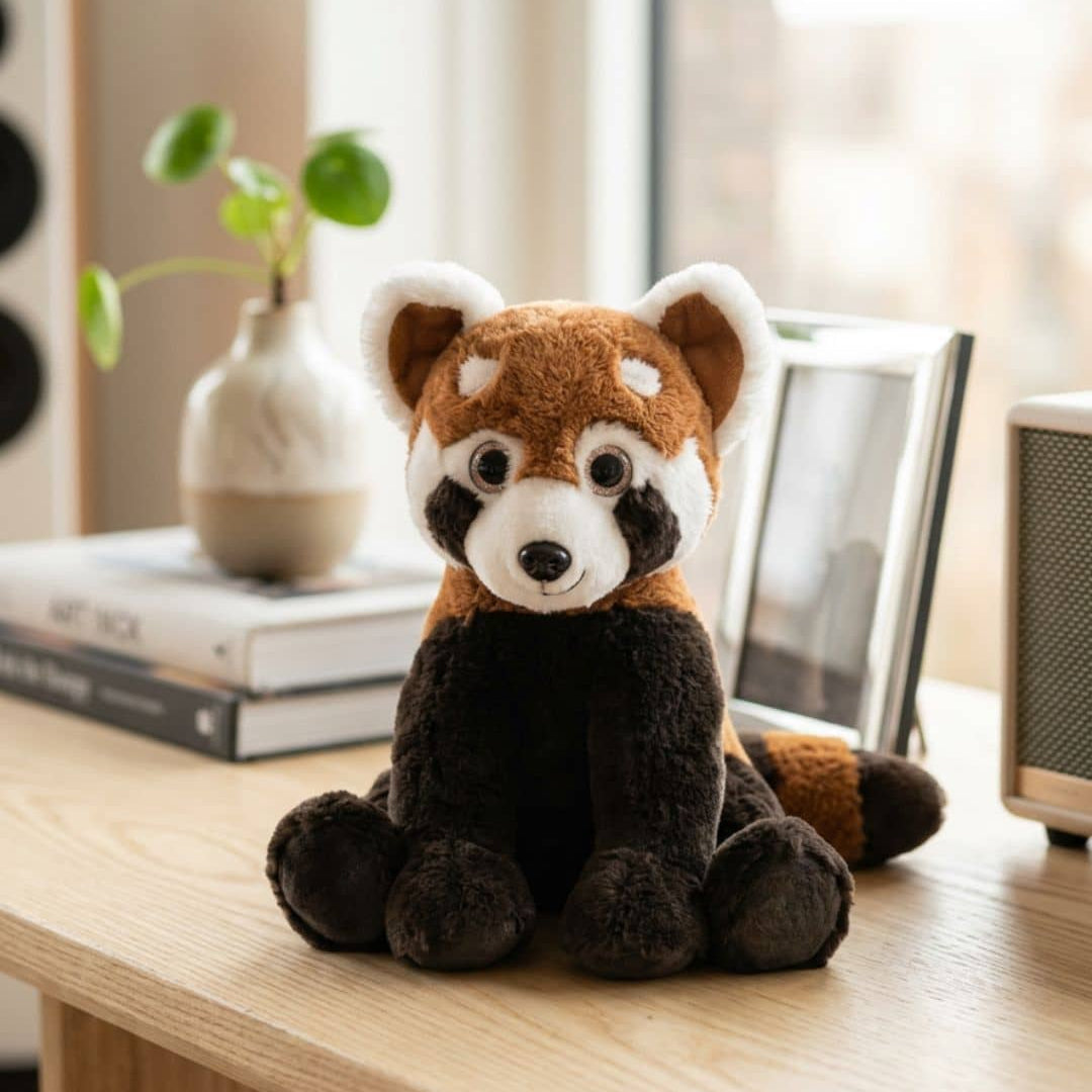une peluche Panda Roux tout juste magnifique et mignonne