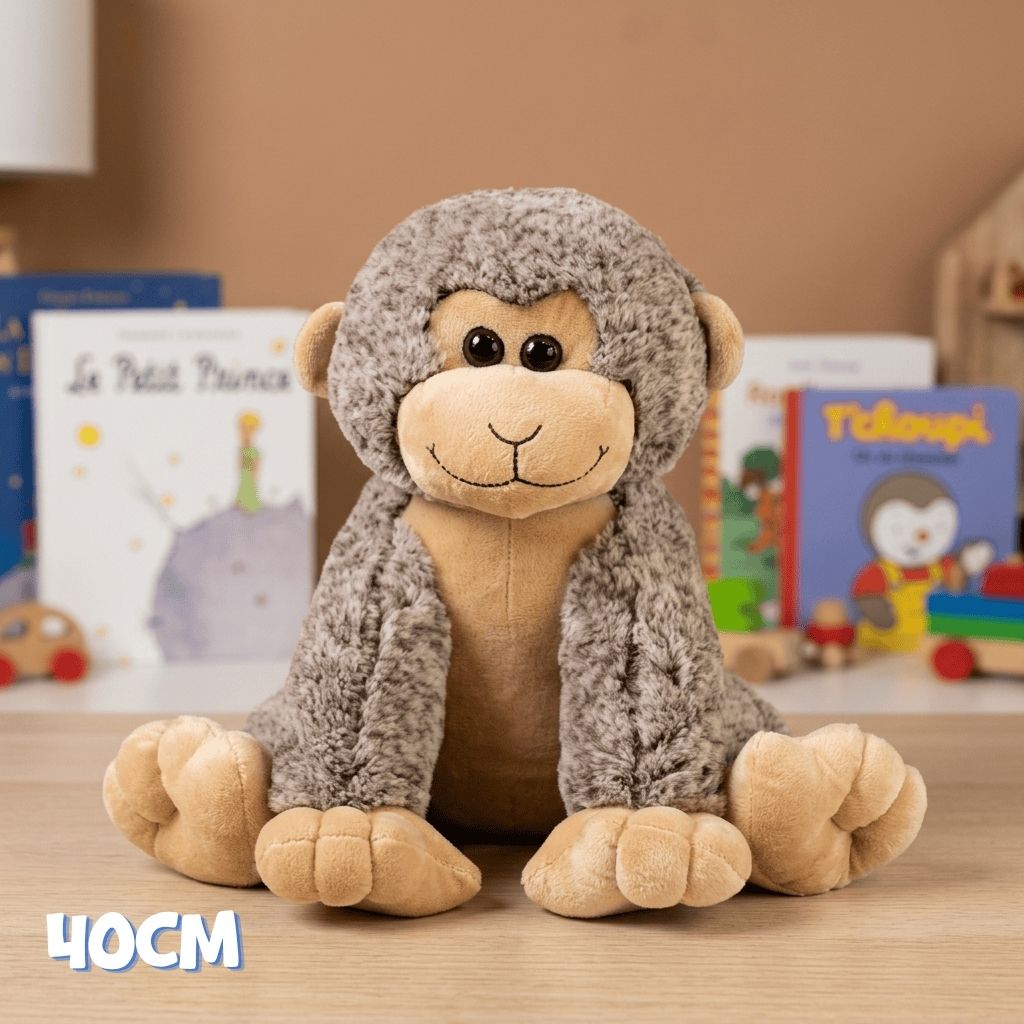 Peluche Singe 40 cm à personnaliser