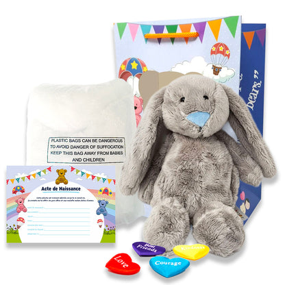peluche lapinou nez bleu personnalisée petite taille
