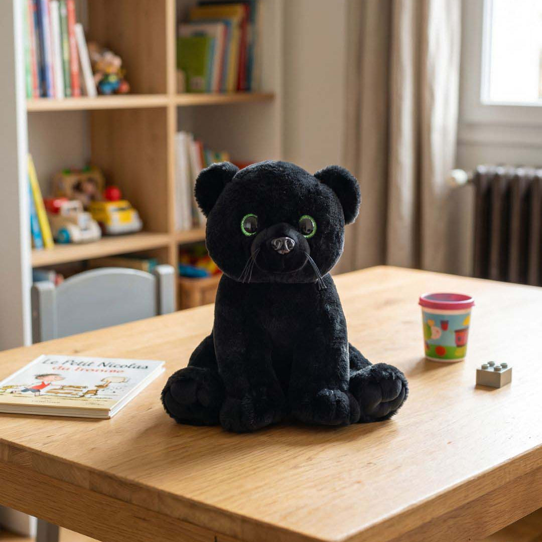 Peluche panthère noire