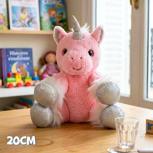 Petite Peluche Licorne Rose