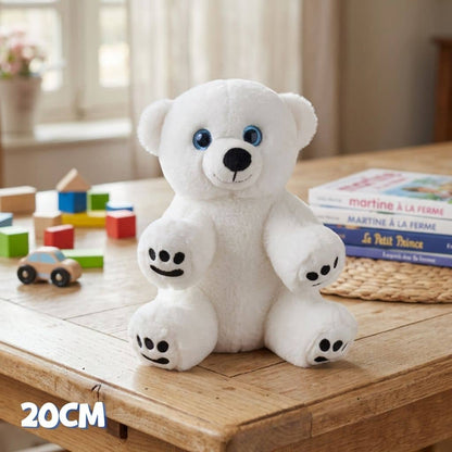 petite peluche ours blanc