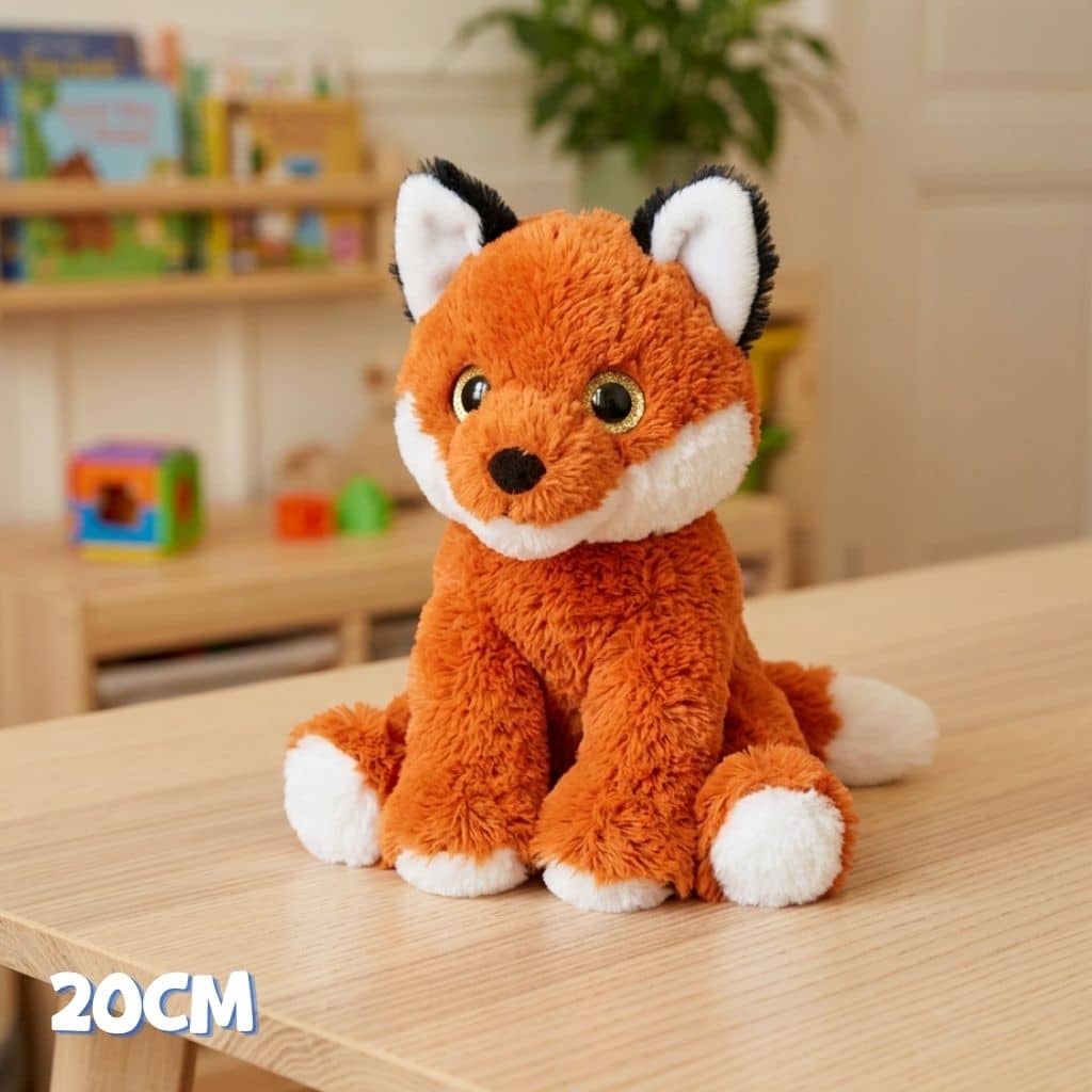 petite peluche renard roux 20cm