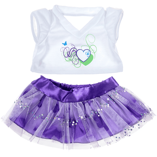 Tenue Coeurs violets