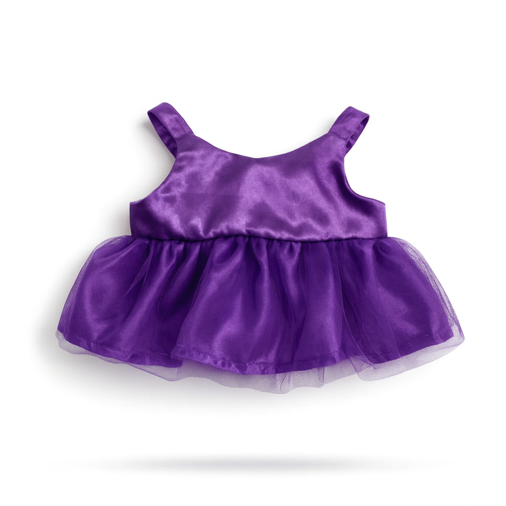 accessoire robe violette pour peluche