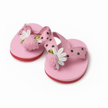chaussures sandales rose pour peluches accessoire