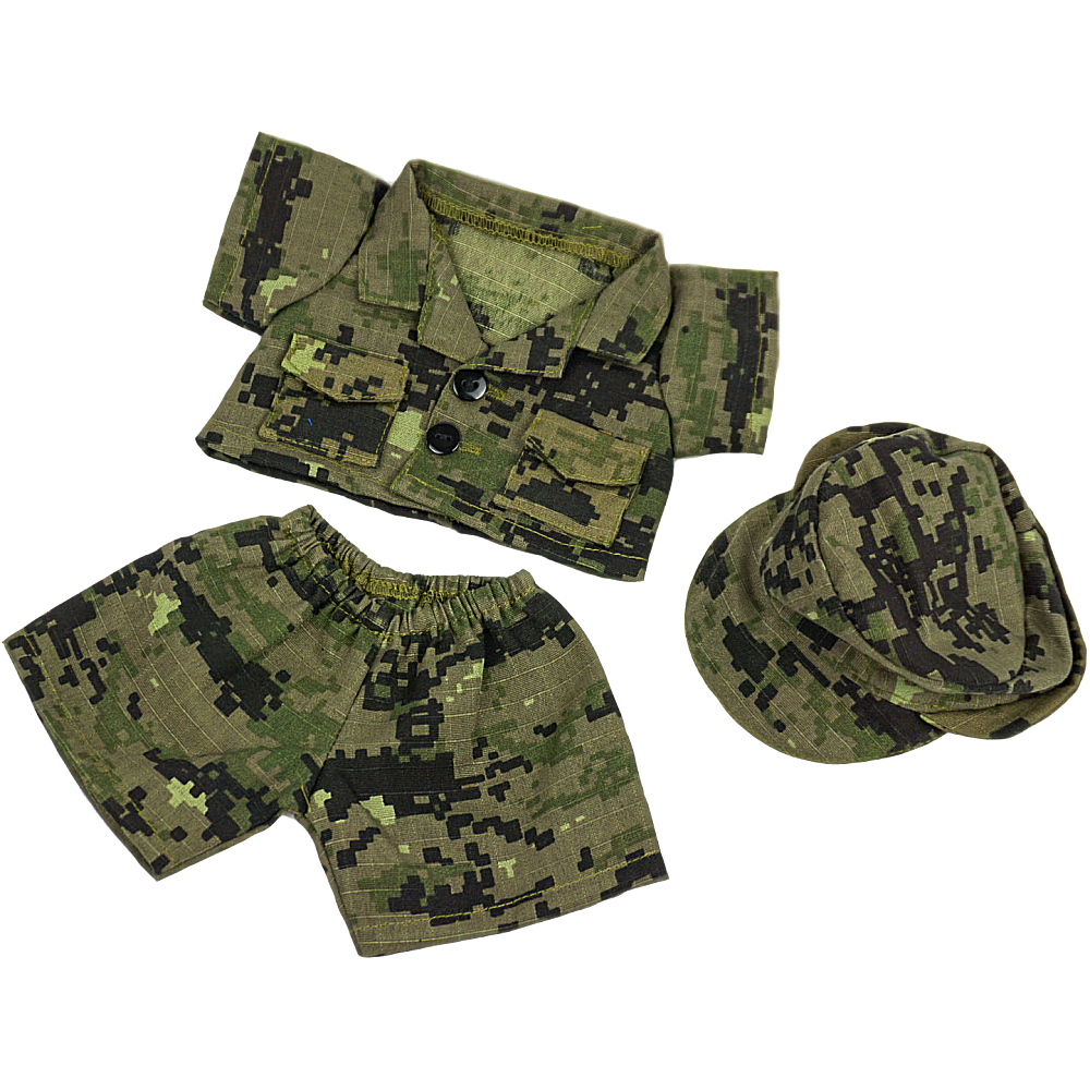 accessoire tenue de militaire pour peluche