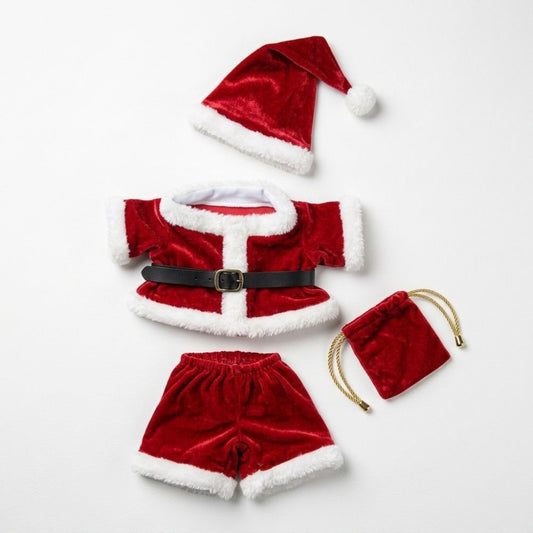 Costume père noel pour peluche