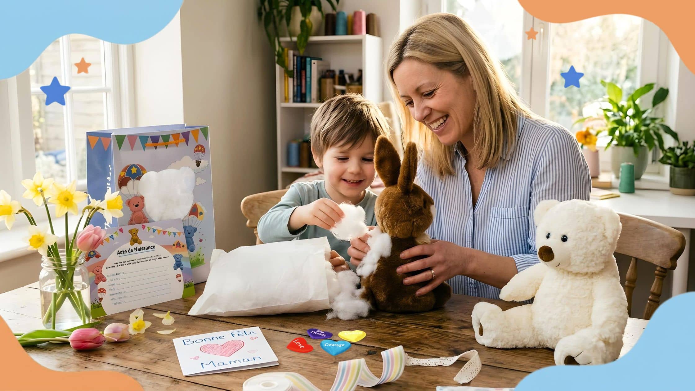 créer sa peluche personnalisée avec sa maman
