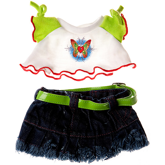 Tenue jupe et Tshirt Papillon